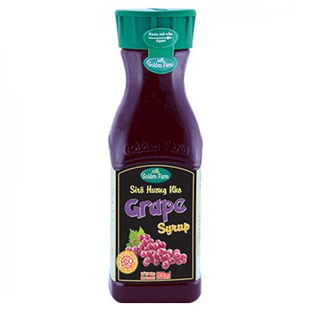 Siro Syrup GoldenFarm Nho 520ml