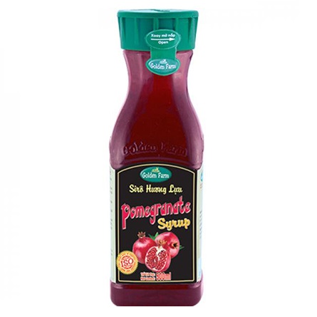 Siro Syrup GoldenFarm Lựu 520ml