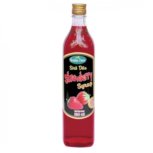 Siro Syrup GoldenFarm Dâu 2 Lít