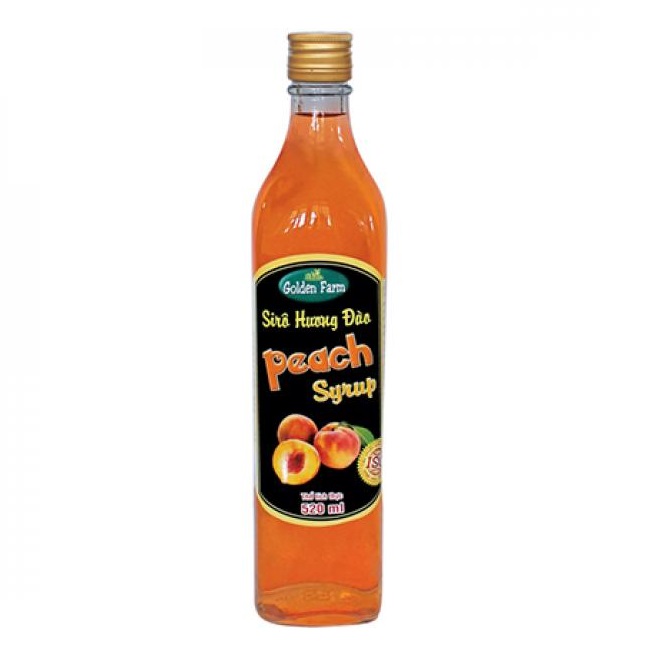 Siro Syrup GoldenFarm Đào 2 Lít