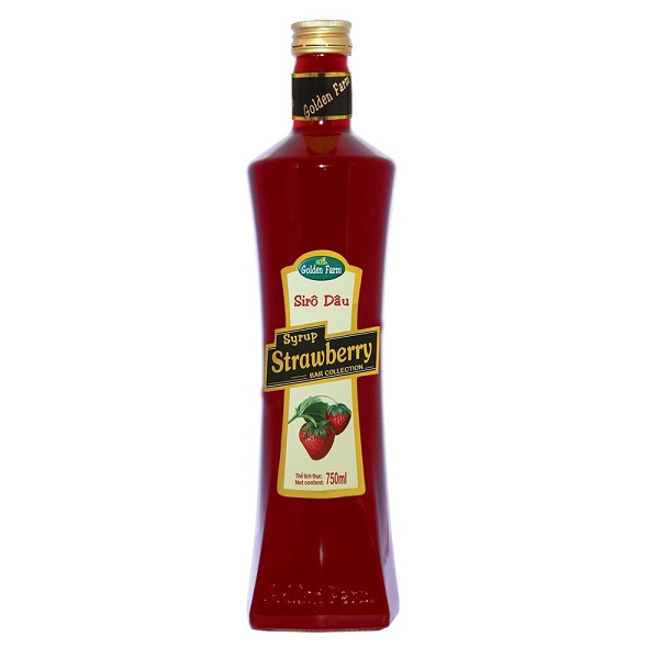 Siro Syrup GoldenFarm Dâu Bar Collection 750ml