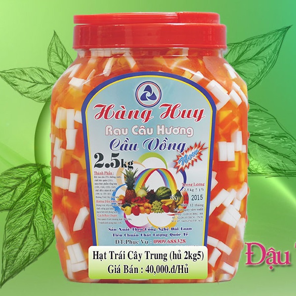 Thạch Hàng Huy Rau Câu Cắt Trung 5 Màu