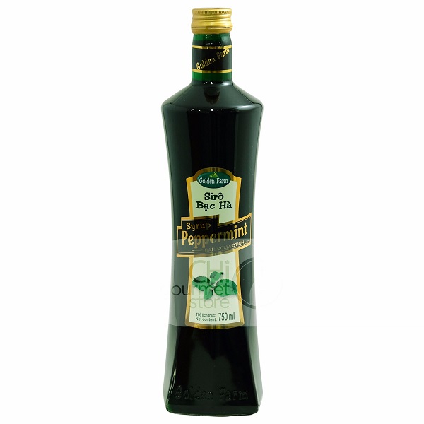 Siro Syrup GoldenFarm Bạc Hà Bar Collection 750ml 